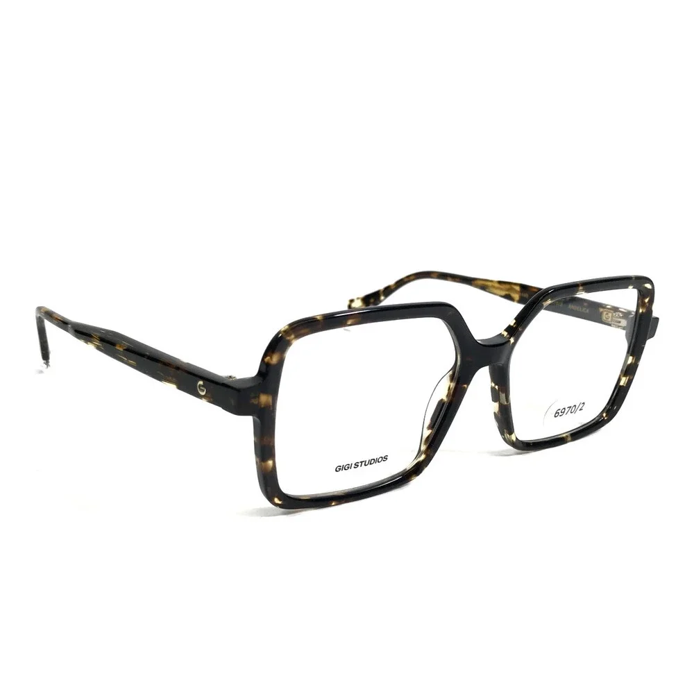 Gigi Studios Eyeglasses Frame ANGELICA 6970/2 Tortoise Square Full Rim 52-15-140